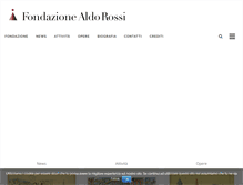 Tablet Screenshot of fondazionealdorossi.org